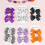 Halloween hair bow with pumpkin bat spider ghost design 1