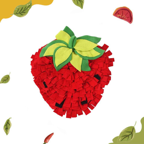 Dog Snuffle Mat Interactive Slow Feeder Fruit-Shaped 1 Pack