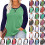 Women's Long Sleeve Raglan Top Solid Color Plus Size 1
