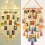Boho Wooden Bead Garland with String Lights Pink 1