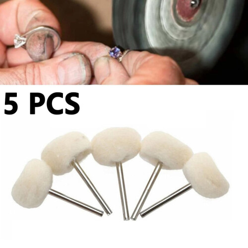 Wool Polishing Brush Grinding Head 5PCS for Rust Removal on