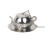 Stainless Steel Tea Infuser with Chain Hook and Lid 2