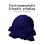 Women's Elastic Ruffle Swim Cap Navy Blue 3