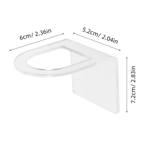 Acrylic Dish Brush Holder Minimalist Kitchen 2 Pcs 1