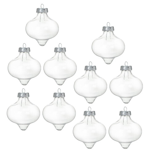 Clear Plastic Light Bulb Ornaments for DIY Holiday Decor 10 2