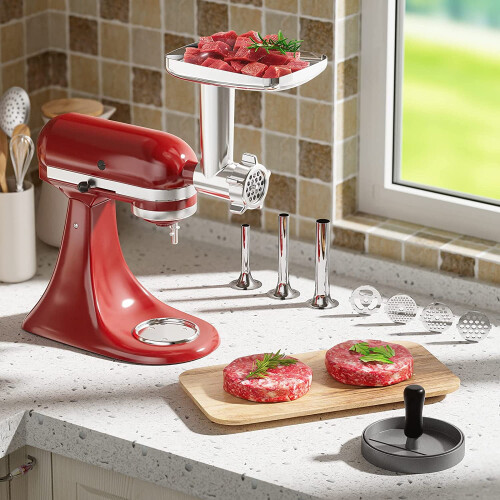 Metal Meat Grinder Attachment for KitchenAid Stand Mixer 2