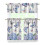 Kitchen Curtain Valance Set Butterflies Purple Hydrangeas 1