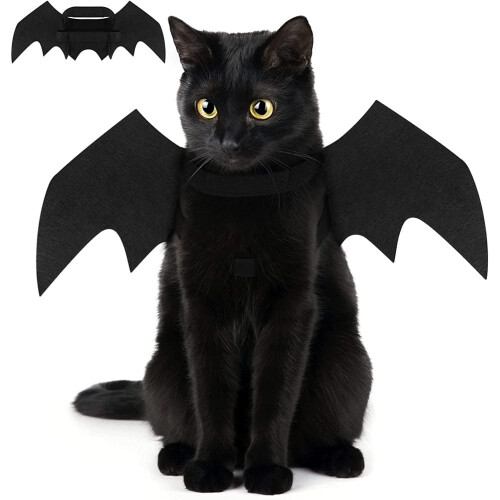 Pet Halloween Costume Cat Bat Wings 1 Piece