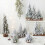 Snow Flocked Mini Christmas Tree with Wooden Base 2