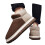 Men's Slippers Autumn Winter Brown Solid Color Thick Sole 45 2