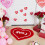 Heart-Shaped Area Rug Non-Slip Washable Red 6