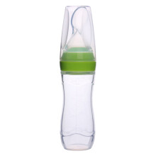 Silicone Baby Food Bottle Spoon Feeder 120ml 1pc