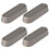 Foldable Wall Hooks Zinc Alloy Grey 4 Pieces 3