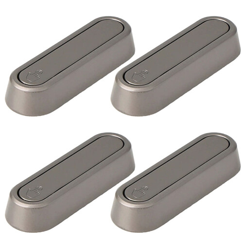 Foldable Wall Hooks Zinc Alloy Grey 4 Pieces 2