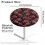 Round Washable Cocktail Tablecloth with Elastic Edges 24" 6
