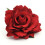 Red Rose Flower Hair Clip Comb 1pc 2