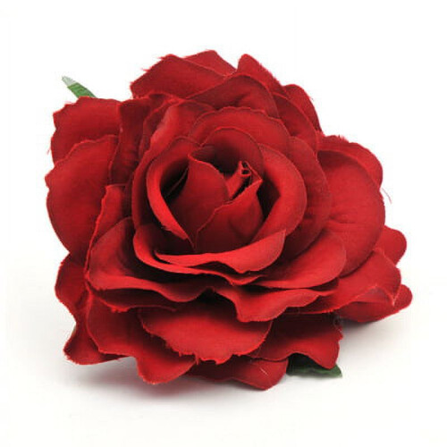 Red Rose Flower Hair Clip Comb 1pc 1