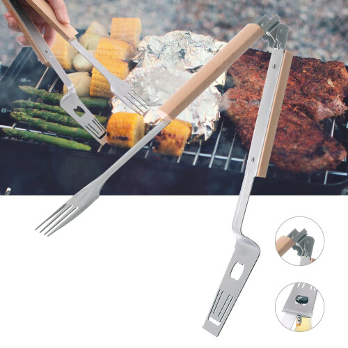 5-in-1 Stainless Steel Grill Tools Set