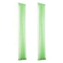 Green Sheer Curtains Voile Gauze 32x78 inch 2 Panels