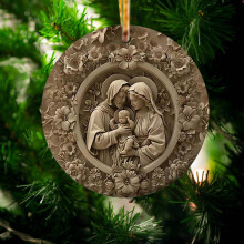 Christmas Nativity Pendant Acrylic Car Ornament Set