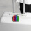 Luggage Tags Rainbow Print with Stainless Steel Loop 2 Pack 5