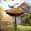 Iron Bird Bath Rustproof Adjustable Height 3-Section 5