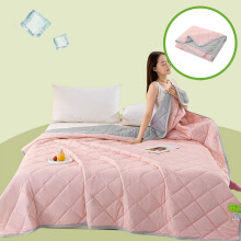 Ice Silk AC Quilt Nylon-Spandex 100x150cm Mint Blue Green