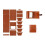 Leather Wallet Kit for Men Brown Pre-Punched Card Organizer 3