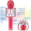 Bluetooth Karaoke Microphone for Kids Rose Gold 7