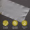 Electrostatic Clear Duct Tape PVC Protective Carpet Film 2 4
