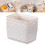Plastic Weave Storage Baskets 6 Pcs 3