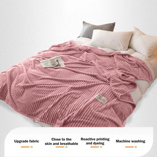 Weighted Fleece Blanket 70x100 cm Pink 2