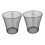 Black Iron Wire Waste Bin Minimalist Outdoor 2 pcs 5