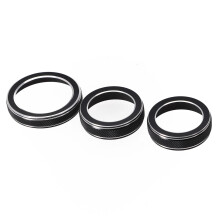 Black AC Radio Switch Trim Ring Knob Cover for Jeep Grand