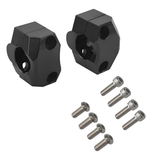 Motorcycle Handlebar Riser Aluminum Alloy Black