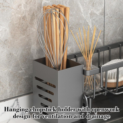 Kitchen Sink Storage Rack for Sponge and Dishcloth 2