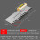 Tile Trowel Square Tip Stainless Steel 10mm 2