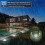 Solar Ground Lights 8-LED White IP68 Waterproof 3