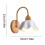 LED Wall Lamp Ceramic White 9.05x7.09 Inches 1-Pack 3