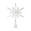 LED Snowflake Tree Topper Metal 13 inches 6