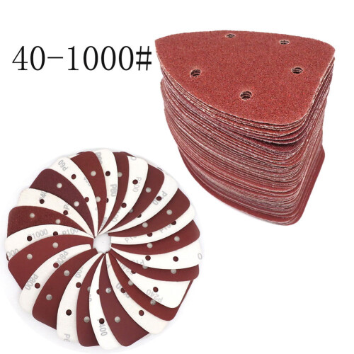 Sanding Discs 140x98mm 5 pcs Abrasive Paper for 140mm 2