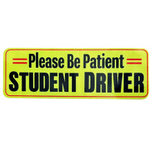 Driver Safety Warning Magnet Student Driver Bumper Sticker