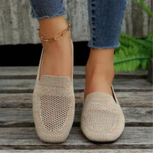 Women's Plus Size Slip-On Flat Shoes Pink 38