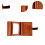 Leather Wallet Kit for Men Brown Pre-Punched Card Organizer 6