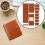 Leather Wallet Kit for Men Brown Pre-Punched Card Organizer 7