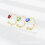 December Birthstone Ring 18K Gold Plated Colored Zircon 2