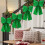 Christmas Sequin Bow Pendant 2 Pack Silver Gold Red Green 6