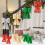 Christmas Sequin Bow Pendant 2 Pack Silver Gold Red Green 7