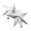 Silver Plastic Christmas Tree Star Topper 2 Pieces 4