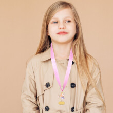 Kids Ballet Competition Medals with Ribbon Fake Gold 12 pcs